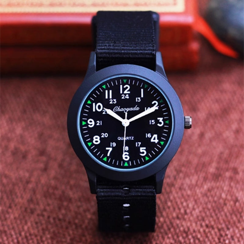 Girls And Boys Waterproof Canvas Quartz Watch