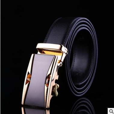 Men's leather factory direct belt buckle leather belt men's automatic belt belt wholesale business