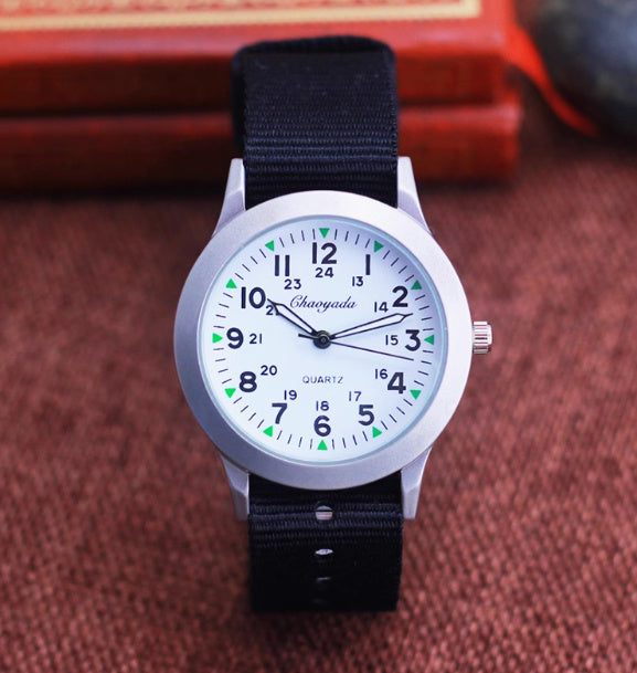 Girls And Boys Waterproof Canvas Quartz Watch