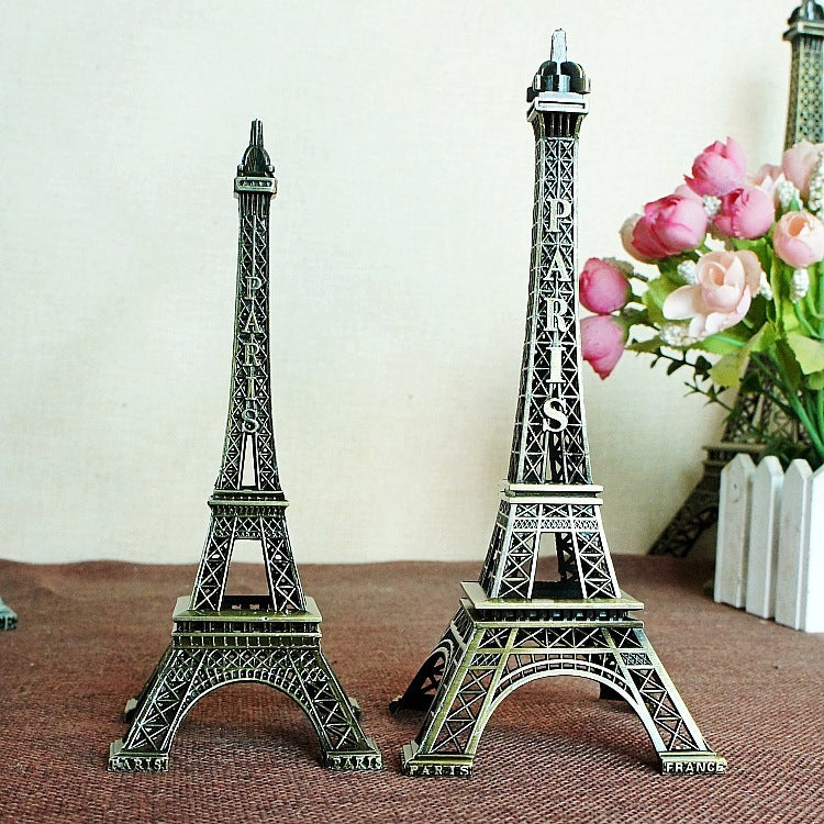 5-13cm Bronze Paris Tower Metal Crafts Figurine Statue Model Home Decor Souvenir Model kids Toys For Children