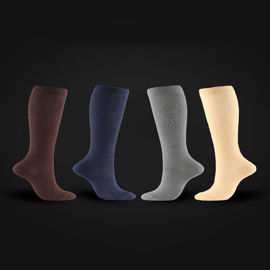 Copper Fiber Compression Socks Nylon Nylon Pressure Outdoor Sports Socks Multi-color Sequential Socks