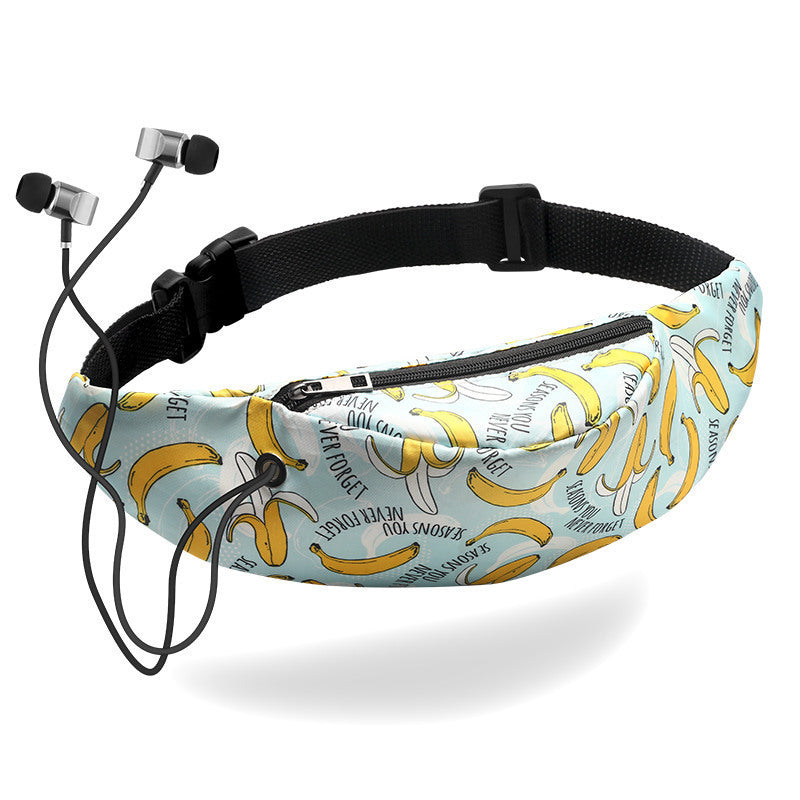 Sports Waist Bag Digital Printing Outdoor Pocket Sports Travel Leisure Women's Bag