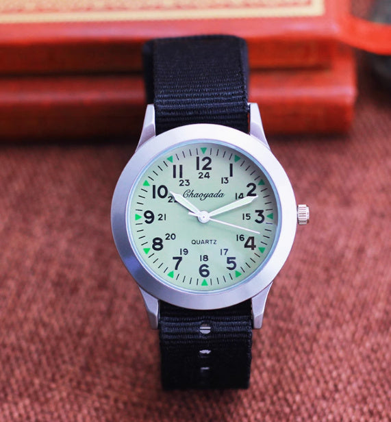 Girls And Boys Waterproof Canvas Quartz Watch