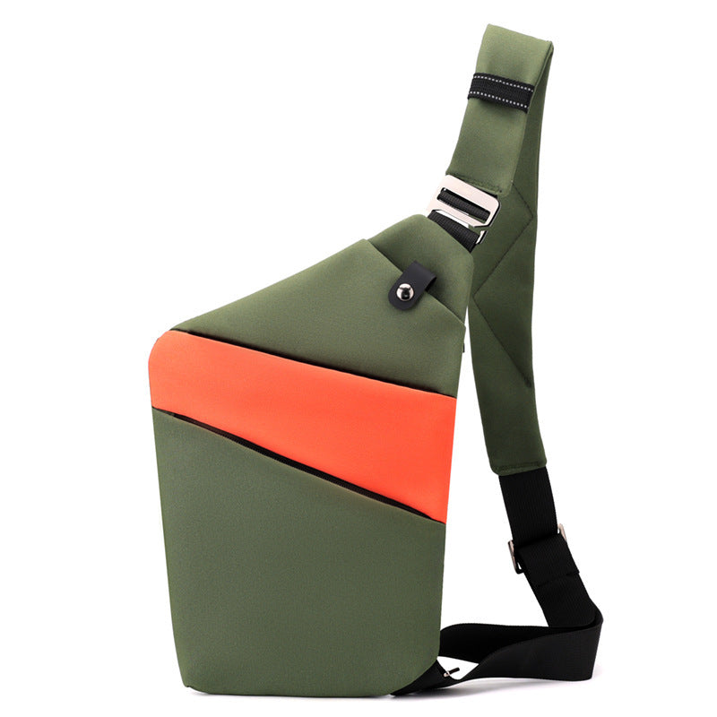 Canvas Chest Bags For Men And Women Across One Shoulder