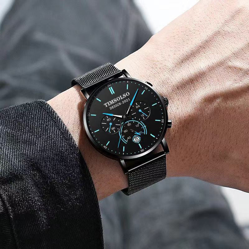 All-matching Simple And High-end Elegant Cool Ultra-thin Calendar Quartz Watch