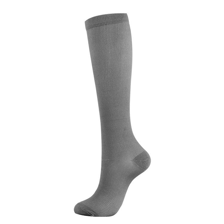 Copper Fiber Compression Socks Nylon Nylon Pressure Outdoor Sports Socks Multi-color Sequential Socks