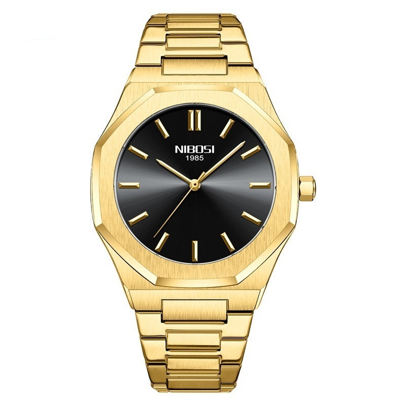 Simple Gold Men's Watch Student Quartz Watch