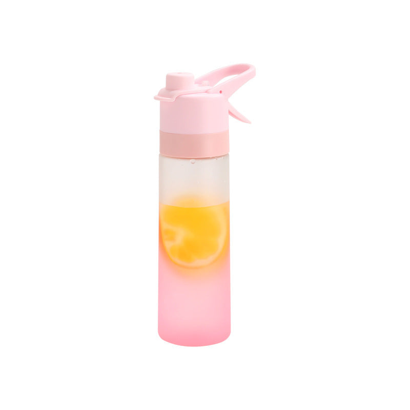 New Gradient Fog Spray Sports Cup Plastic