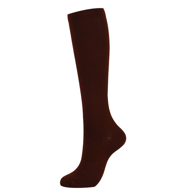 Copper Fiber Compression Socks Nylon Nylon Pressure Outdoor Sports Socks Multi-color Sequential Socks