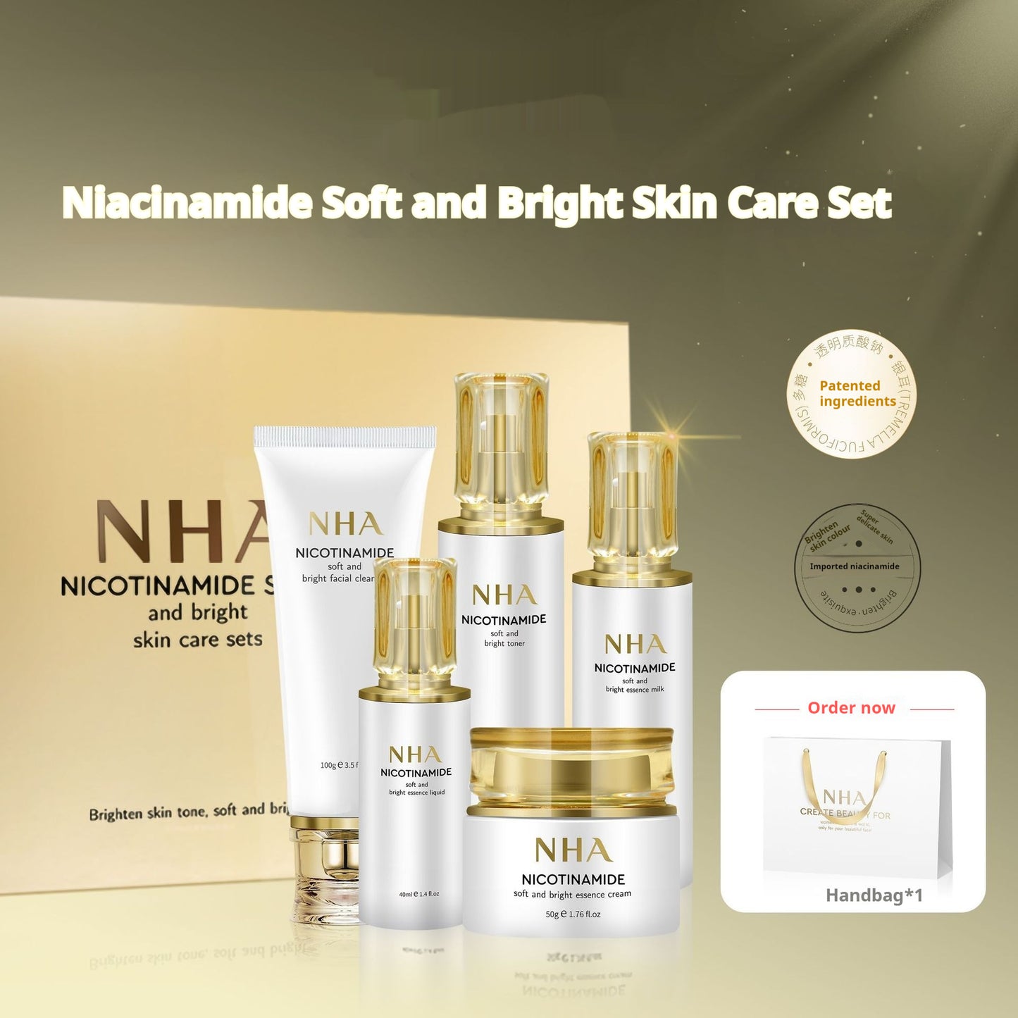 Nicotinamide Care Product Set Brightens Skin Color