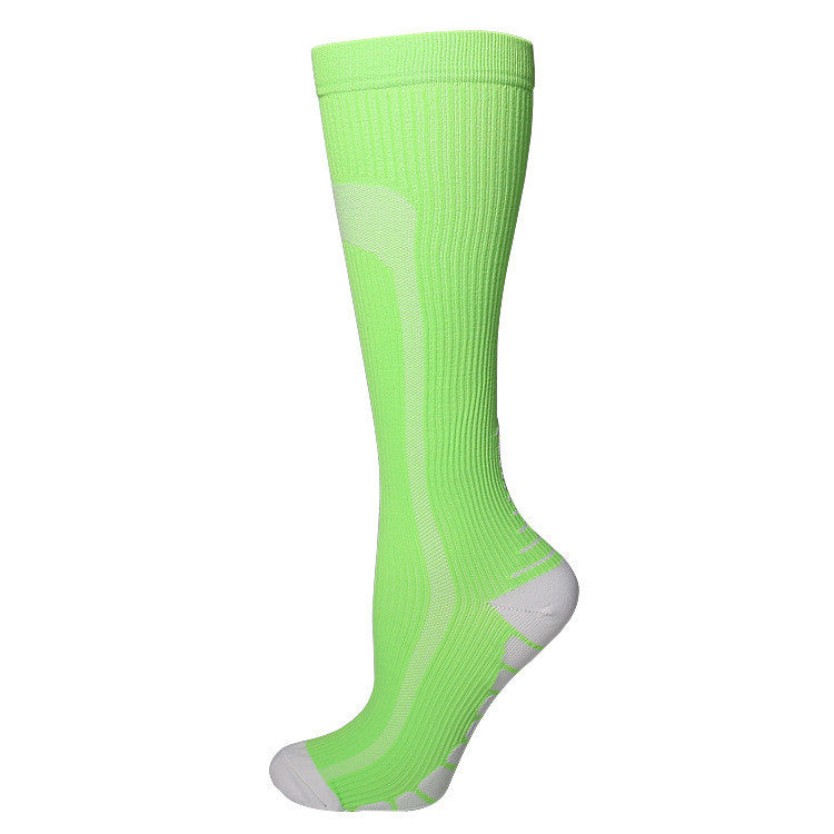 Copper Fiber Compression Socks Nylon Nylon Pressure Outdoor Sports Socks Multi-color Sequential Socks